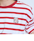 【7days】【綿100％】ワンポイントボーダーTシャツ