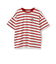 【7days】【綿100％】ワンポイントボーダーTシャツ