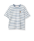 【7days】【綿100％】ワンポイントボーダーTシャツ
