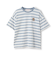 【7days】【綿100％】ワンポイントボーダーTシャツ