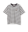 【7days】【綿100％】ワンポイントボーダーTシャツ