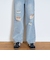 【LTXC】ダメージデニムワイドパンツ