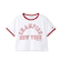 【Champion】【綿100％】リンガー半袖Tシャツ
