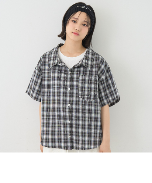 新品COEL 2WAYチェックジャガードシャツ セール】 ガーゼタータンチェック シャツ （シャツ・ブラウス