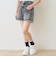 【LTXC】スタッズデニムショートパンツ