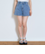 【GOODPRICE】プレートロゴデニムショートパンツ
