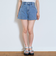 【GOODPRICE】プレートロゴデニムショートパンツ