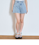 【GOODPRICE】プレートロゴデニムショートパンツ