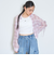 インナーつきシアーチェックシャツ