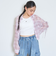 インナーつきシアーチェックシャツ