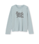 ロゴ刺しゅう長袖Tシャツ
