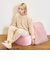 【ルームウェア/パジャマ】アニマルサークル刺繍あったかトップス＆パンツセット