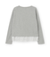 チュールペプラム長袖Tシャツ