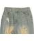 【LTXC】ダメージデニムワイドパンツ