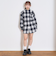 【LTXC】チェックルーズシャツワンピース