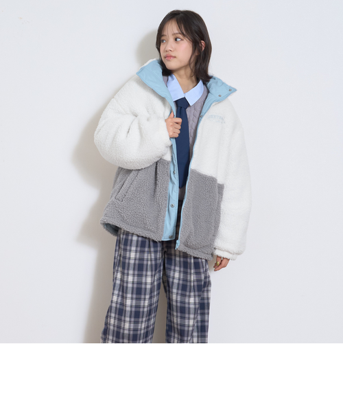 リバーシブルボアブルゾン｜ラブトキシックの通販｜&mall（アンド