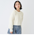 インナーつきシャギークロップドニット