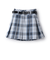 【イージーケア】ベルトつきチェックプリーツスカート