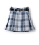 【イージーケア】ベルトつきチェックプリーツスカート