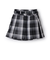 【イージーケア】ベルトつきチェックプリーツスカート