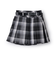 【イージーケア】ベルトつきチェックプリーツスカート