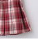 【イージーケア】ベルトつきチェックプリーツスカート