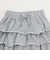 【綿100%】【セット可】カットティアードミニスカート