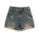 【LTXC】ダメージデニムショートパンツ