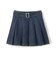 【LTXC】ベルトつきデニムプリーツスカート