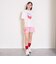 【7days】【GOODPRICE】リボン付キュロットスカート