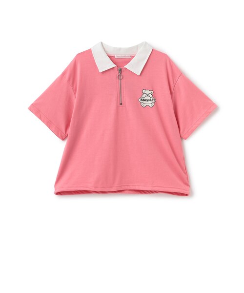 7days】ハーフジップ半袖Tシャツ｜ラブトキシックの通販｜&mall