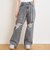 【LTXC/接触冷感】ダメージデニムワイドパンツ