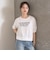 【7days】袖シアーガーリー5分袖Tシャツ