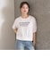 【7days】袖シアーガーリー5分袖Tシャツ