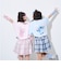 【Disney】【スティッチ】/【LTXC】【マルチ機能/接触冷感・吸水速乾・UV・遮熱】バックプリントルーズ半袖Tシャツ