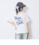 【秒かわトップス】【GOODPRICE】【綿100%】発泡フラワーロゴ半袖T