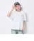 【秒かわトップス】【GOODPRICE】【綿100%】発泡フラワーロゴ半袖T