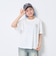 【秒かわトップス】【GOODPRICE】【綿100%】発泡フラワーロゴ半袖T