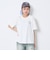 【秒かわトップス】【GOODPRICE】【綿100%】発泡フラワーロゴ半袖T
