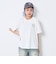 【秒かわトップス】【GOODPRICE】【綿100%】発泡フラワーロゴ半袖T
