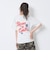 【秒かわトップス】【GOODPRICE】【綿100%】発泡フラワーロゴ半袖T