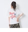 【秒かわトップス】【GOODPRICE】【綿100%】発泡フラワーロゴ半袖T