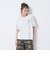 【秒かわトップス】【GOODPRICE】【綿100%】発泡フラワーロゴ半袖T