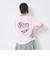 【秒かわトップス】【GOODPRICE】【綿100%】バックハートロゴ刺しゅう半袖T