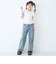 【LTXC】チャームデザインデニムワイドパンツ