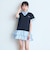 半袖フェイクレイヤードチュニックワンピ