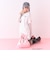 【ESTHER BUNNY】【綿100%】袖レースレイヤードTシャツ