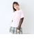【ESTHER BUNNY】【綿100%】袖レースレイヤードTシャツ