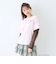 【ESTHER BUNNY】【綿100%】袖レースレイヤードTシャツ