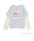 【ESTHER BUNNY】【綿100%】袖レースレイヤードTシャツ